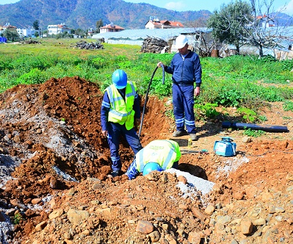 Turizm bölgesinin içme suyu hattı değişti