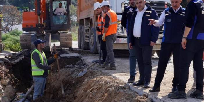 Bodrum’un su isale hatları yenileme çalışmaları devam ediyor